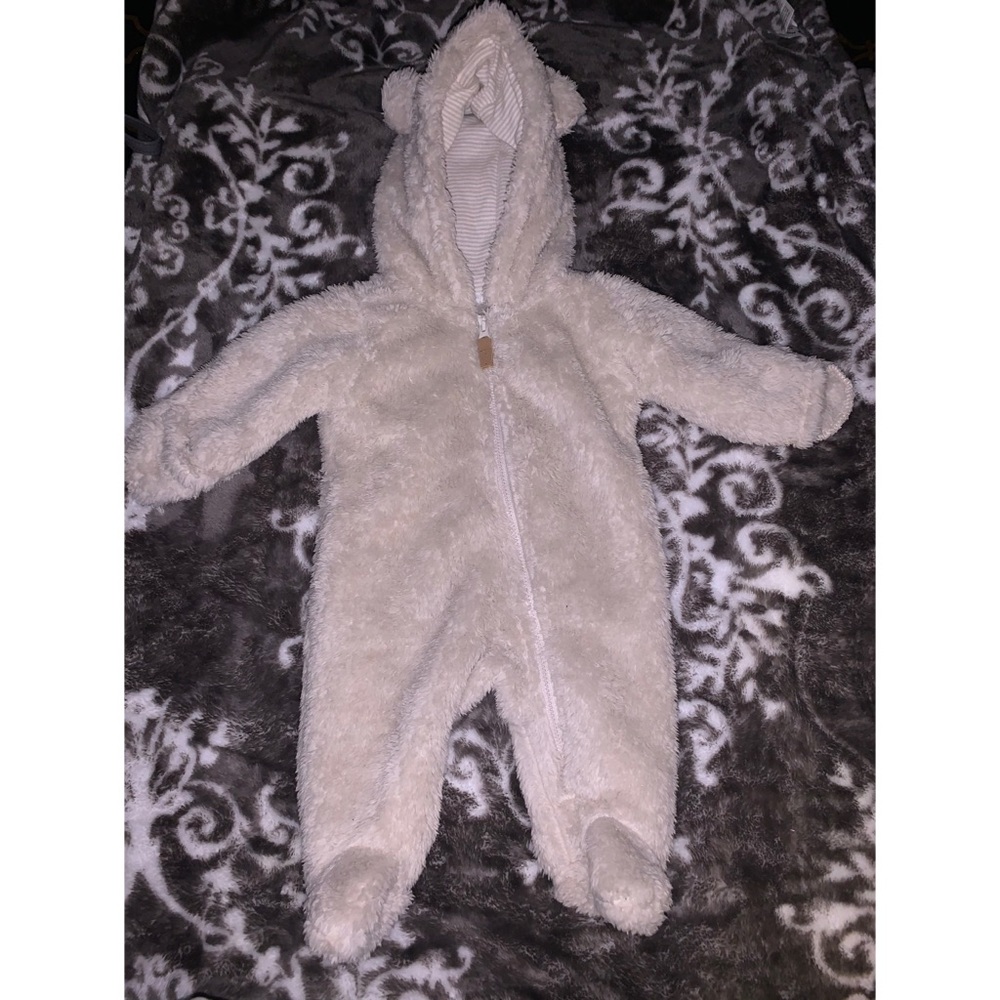 Newborn baby furry coat
